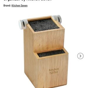 Wooden Knife Block Organizer